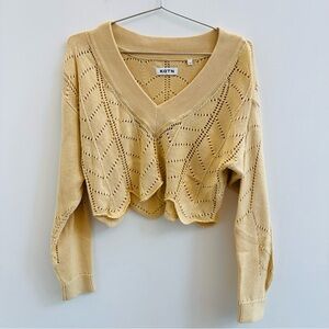 KOTN Women's Sweater in Light Yellow